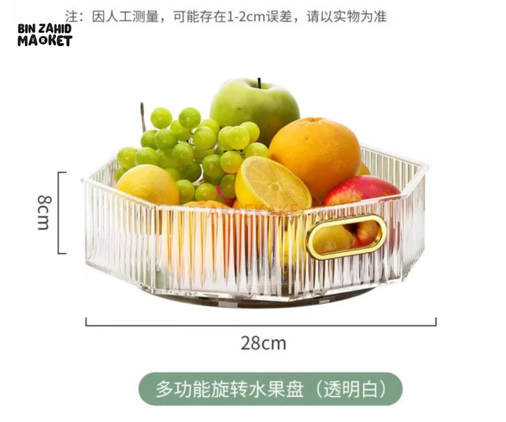 PREMIUM TRANSPARENT ACRYLIC FRUIT BOWL – SIMPLE & ELEGANT LIVING ROOM CENTERPIECE - Image 4