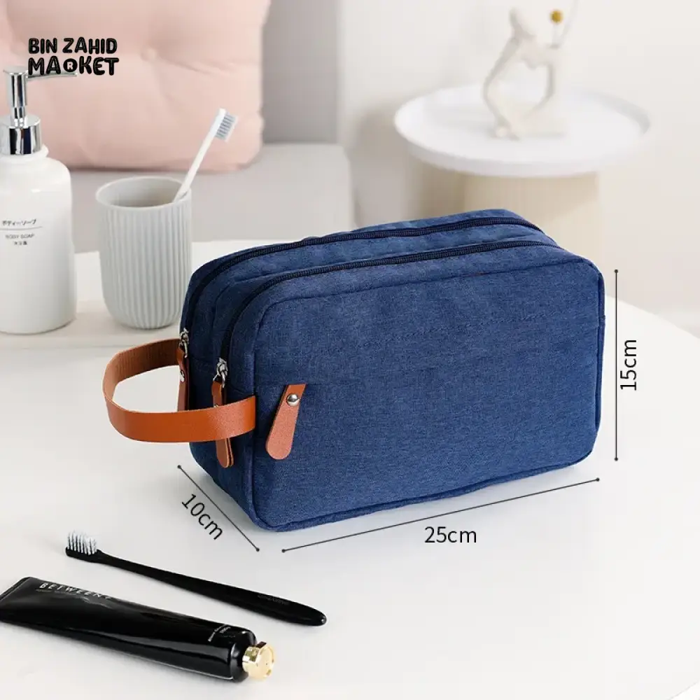 PREMIUM WATERPROOF OXFORD CANVAS COSMETIC BAG – TRAVEL TOILETRY ORGANIZER UNISEX - Image 7