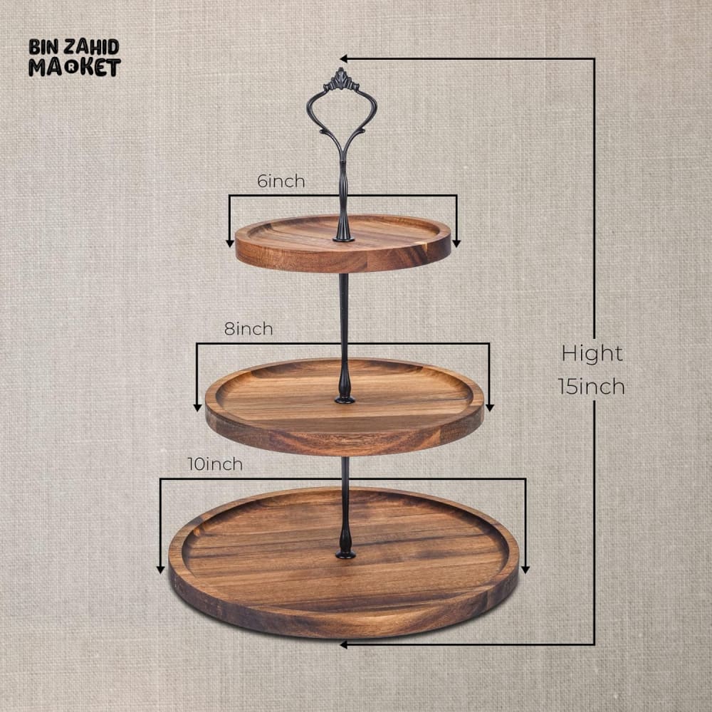 PREMIUM WOODEN TIERED CUPCAKE STAND - Image 7
