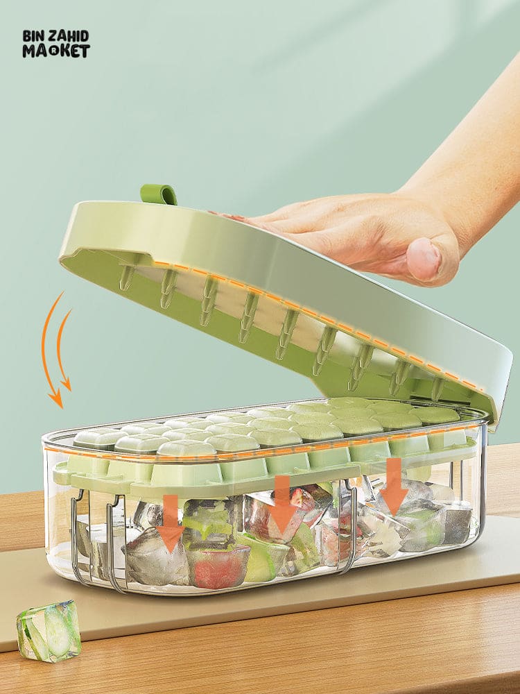 PRESS ICE MOLD WITH LID & SPOON - Image 4