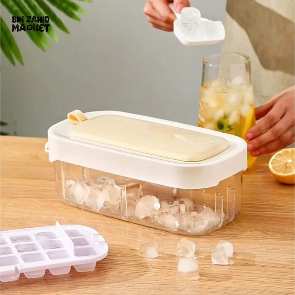 PRESS ICE MOLD WITH LID & SPOON - Image 8