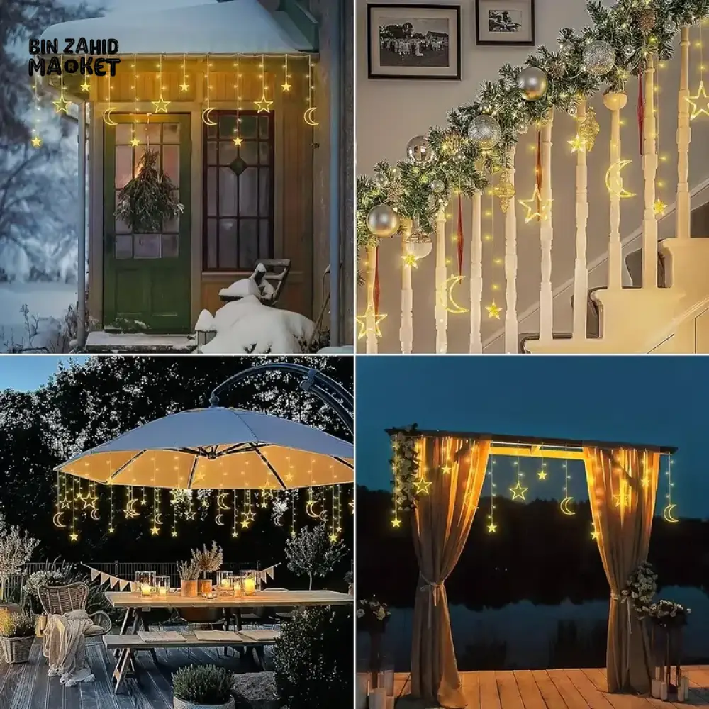RAMADAN SPECIAL LED STRING LIGHTS WARM FESTIVE GLOW - CHAND SITARA - Image 7