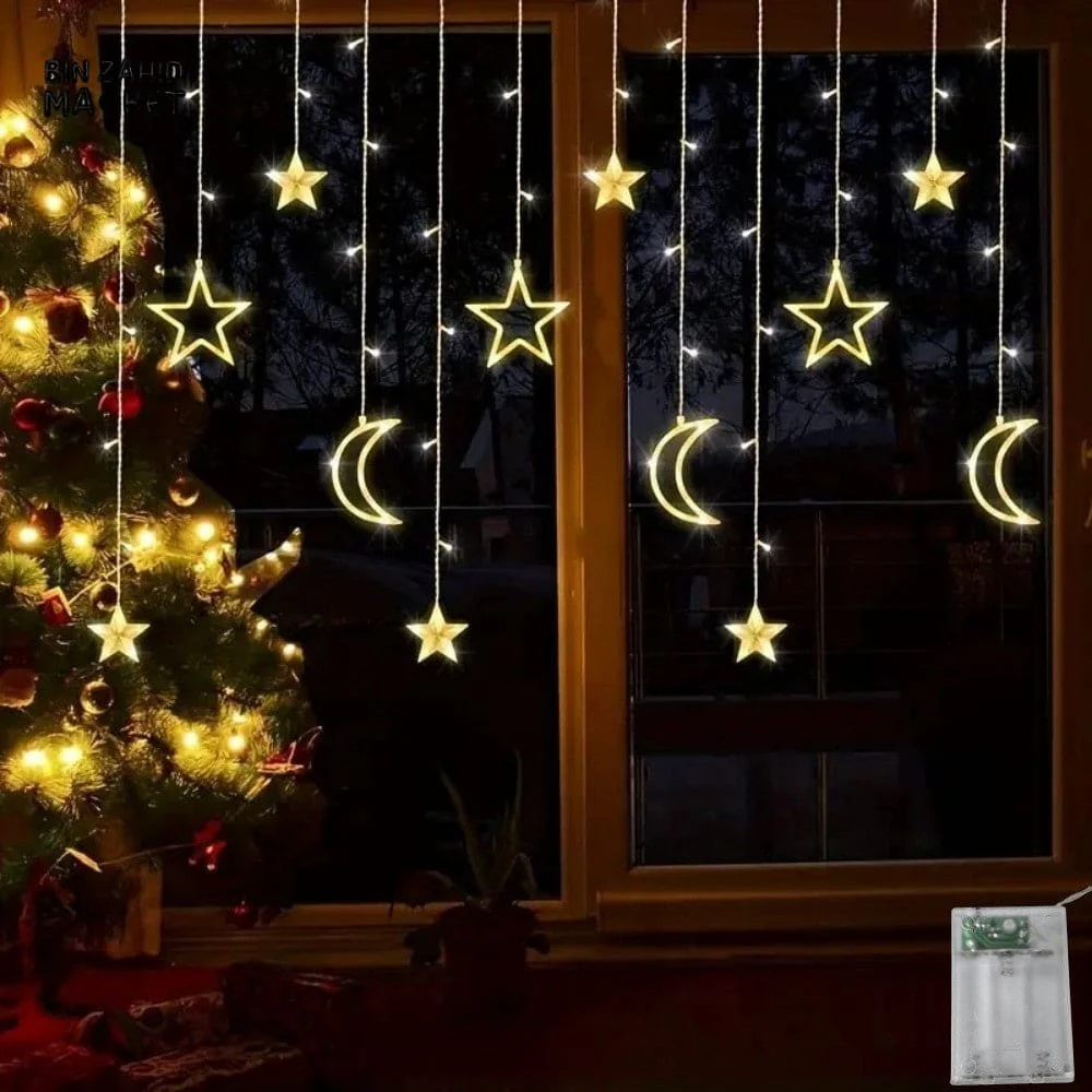 RAMADAN SPECIAL LED STRING LIGHTS WARM FESTIVE GLOW - CHAND SITARA - Image 8