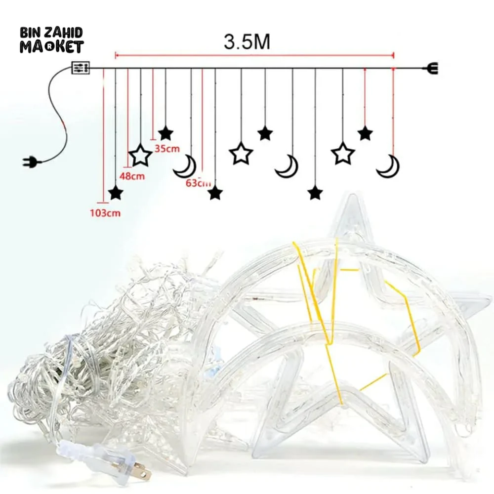 RAMADAN SPECIAL LED STRING LIGHTS WARM FESTIVE GLOW - CHAND TARA - Image 8