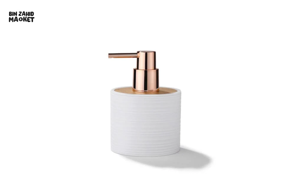 REFILLABLE PET BATHROOM DISPENSER BOTTLE WITH BAMBOO PUMP – SHAMPOO & BODY WASH - Image 4