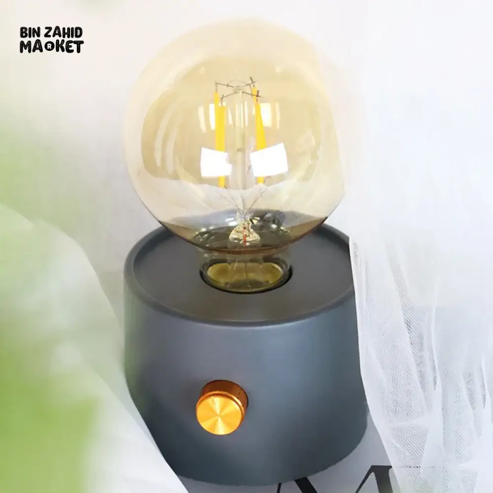 RETRO BULB SHAPE LED NIGHT LIGHT – BATTERY OPERATED DESKTOP LAMP - Image 4