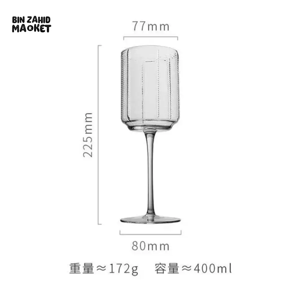 RETRO ELEGANCE – STRIPED CHAMPAGNE GLASS SET OF 6 - Image 3