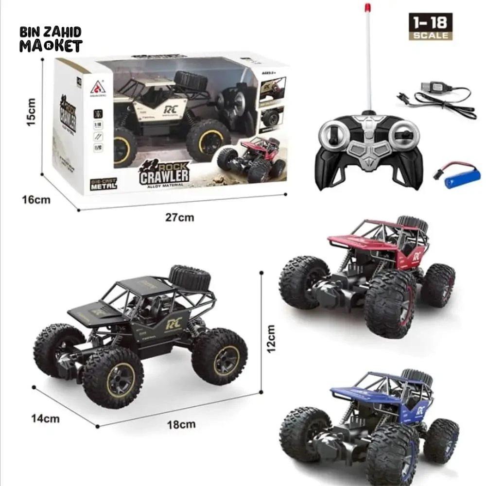 ROCK CRAWLER ELECTRIC RC CAR – 1:16 SCALE ALLOY OFF-ROAD TRUCK 4WD CLIMBING HIGH-SPEED BUGGY SUV REMOTE CONTROL TOY FOR BOYS & KIDS - Image 2