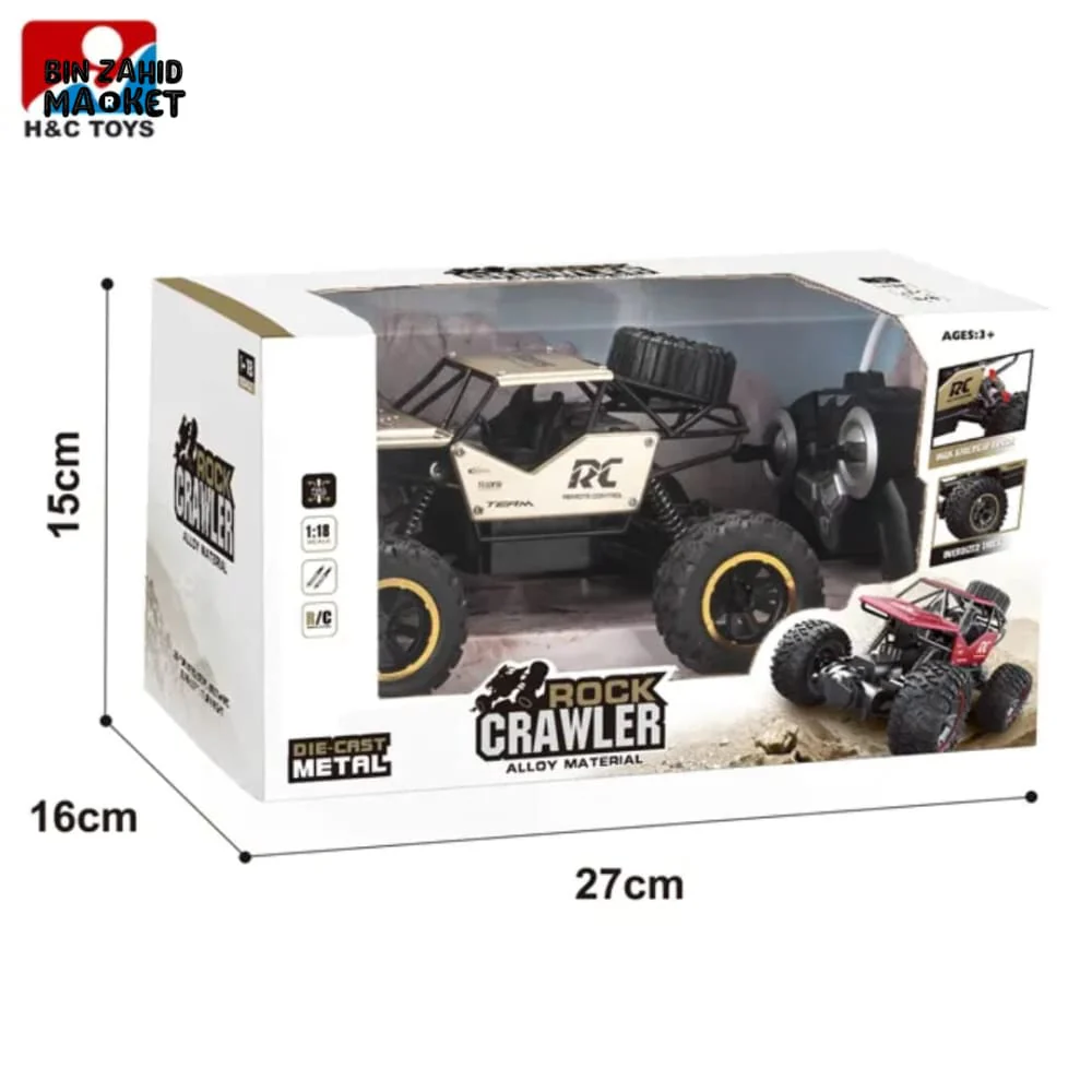 ROCK CRAWLER ELECTRIC RC CAR – 1:16 SCALE ALLOY OFF-ROAD TRUCK 4WD CLIMBING HIGH-SPEED BUGGY SUV REMOTE CONTROL TOY FOR BOYS & KIDS - Image 5