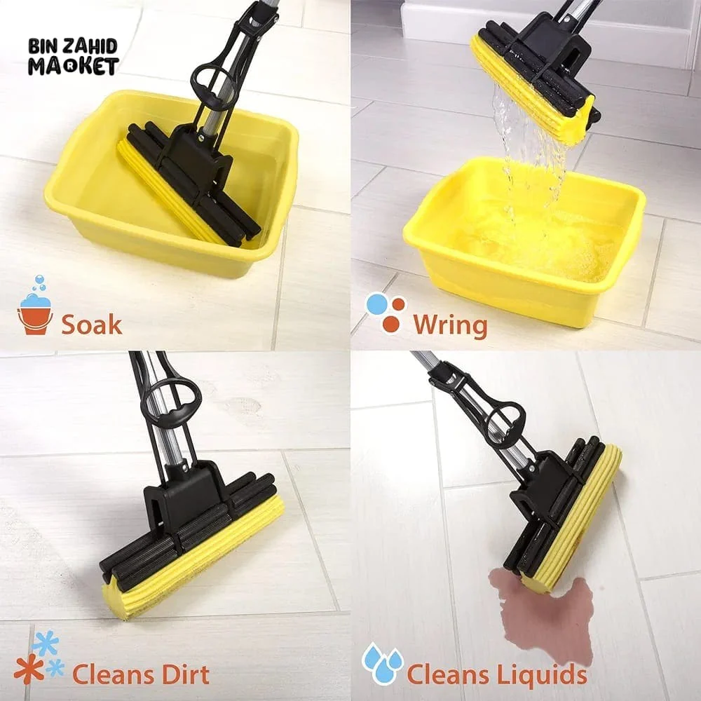 ROLLER SPONGE CLEANING MOP - Image 3
