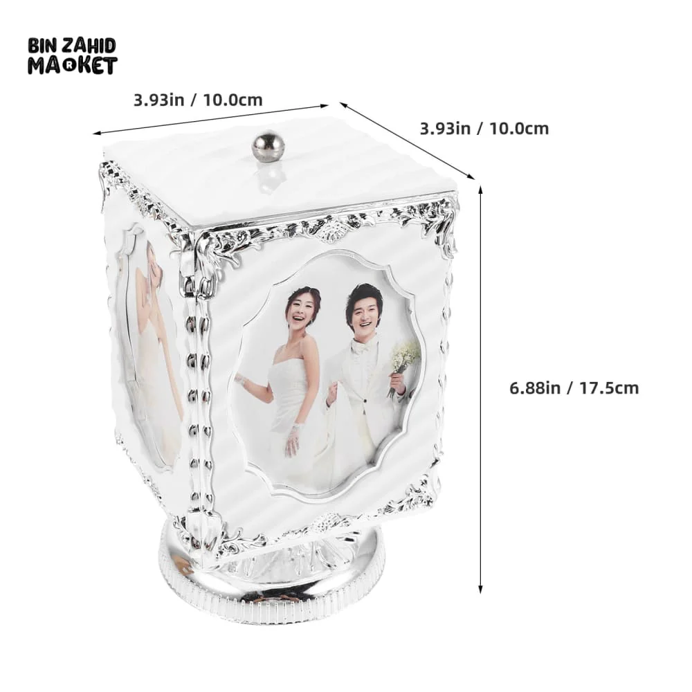 ROMANTIC ROTATING PHOTO FRAME – LUXURY DECORATIVE FRAME FOR WEDDING OR ANNIVERSARY GIFT - Image 4
