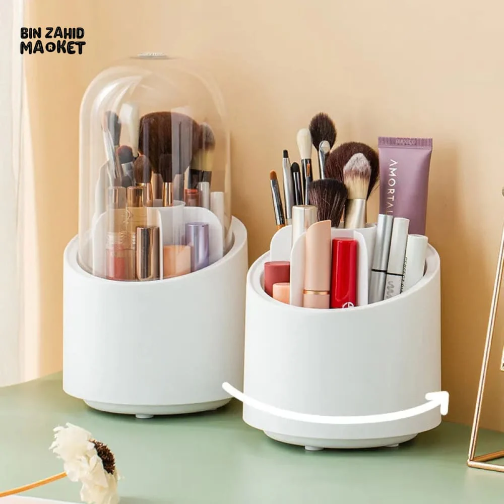 ROTATING BASE MAKEUP BRUSH HOLDER