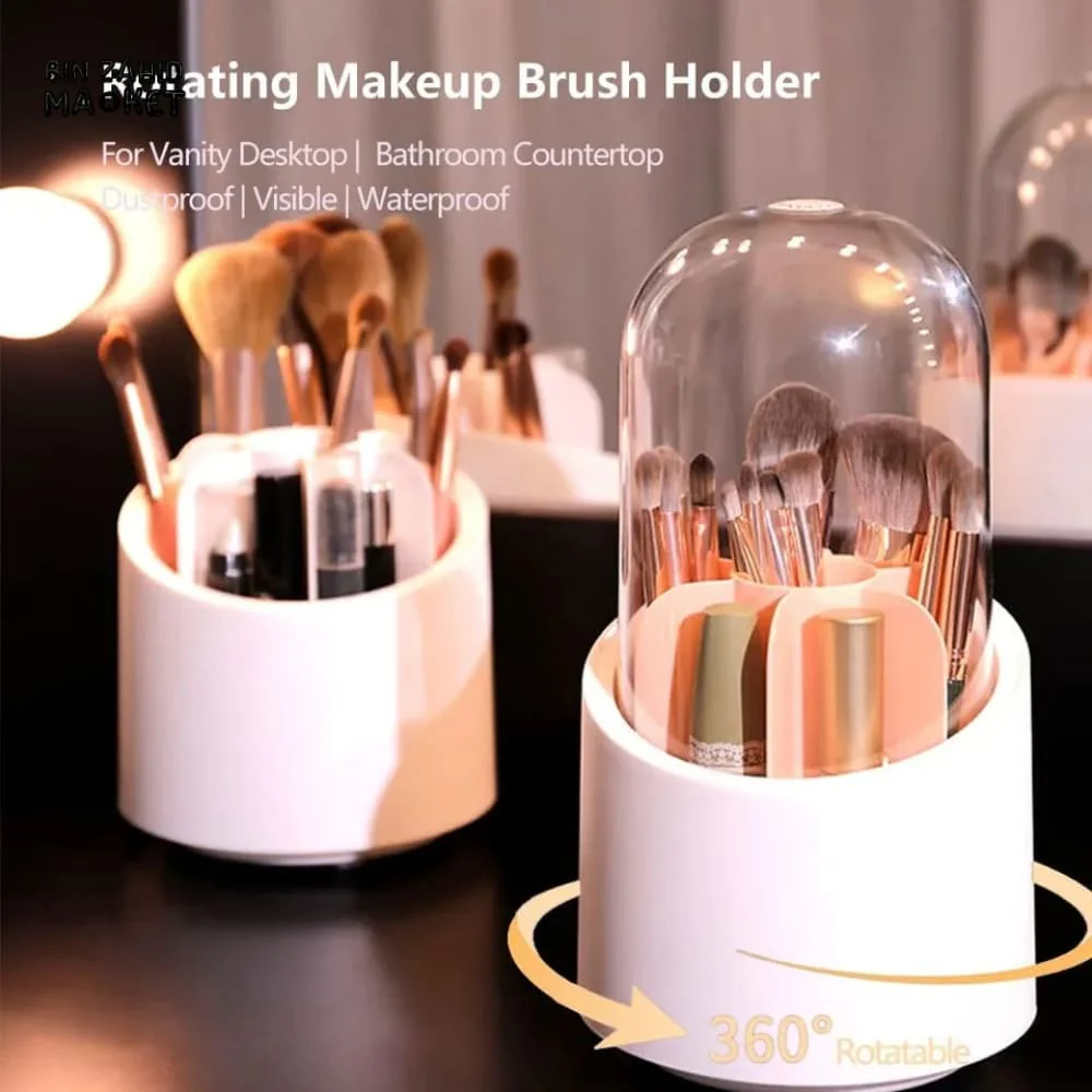 ROTATING BASE MAKEUP BRUSH HOLDER - Image 2