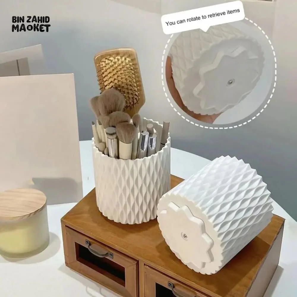 ROTATING COMETIC BRUSH HOLDER ORGANIZER - Image 3
