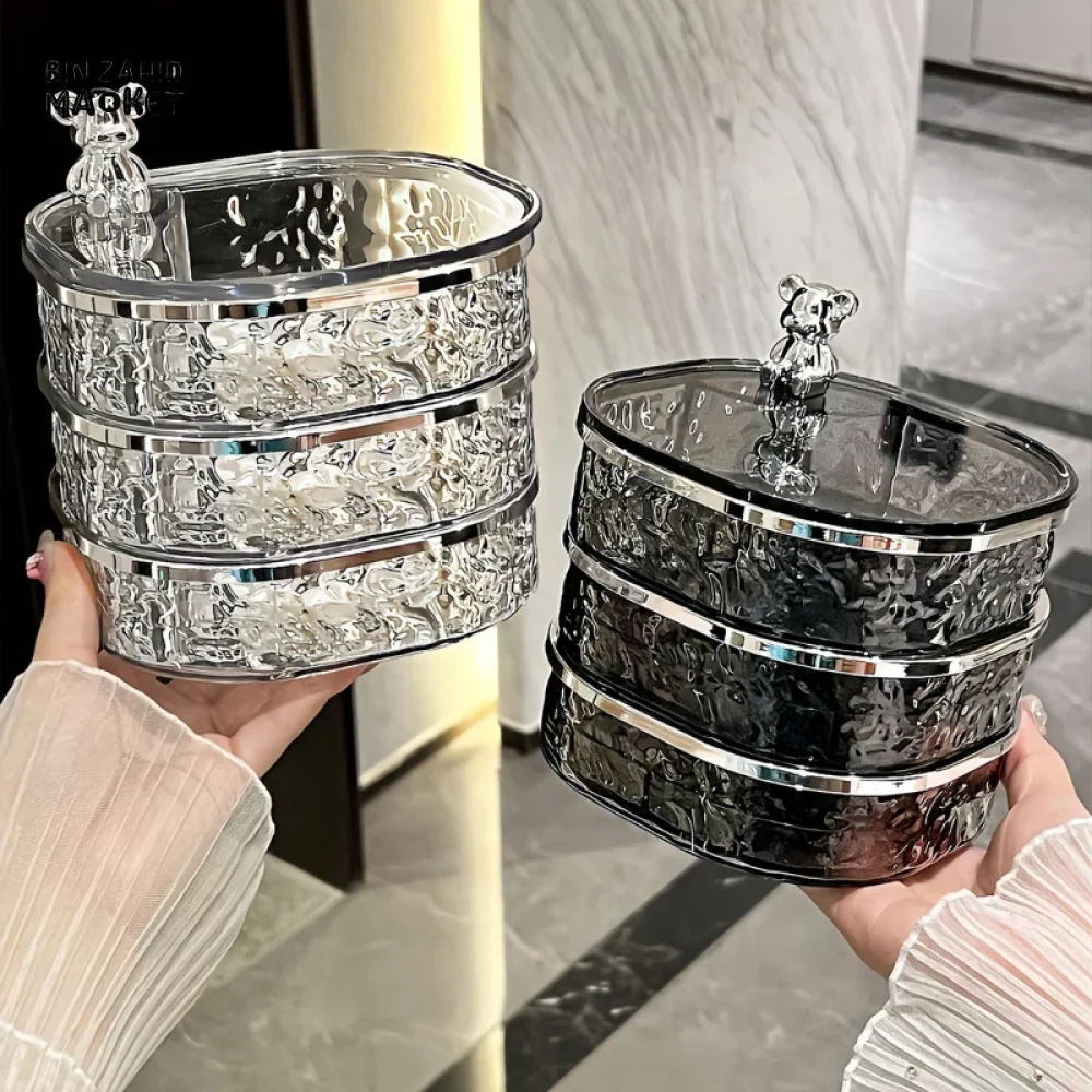 ROTATING JEWELRY STORAGE BOX – DUSTPROOF ORGANIZER FOR EARRINGS HAIRPINS & NECKLACES - Image 6