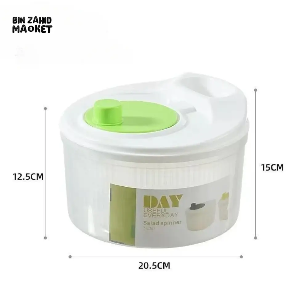 SALAD DRAIN BASKET – MULTIFUNCTIONAL MANUAL VEGETABLE DRYER SALAD SPINNER FOR FRUITS & VEGETABLES KITCHEN HELPER FOR HOME USE - Image 15