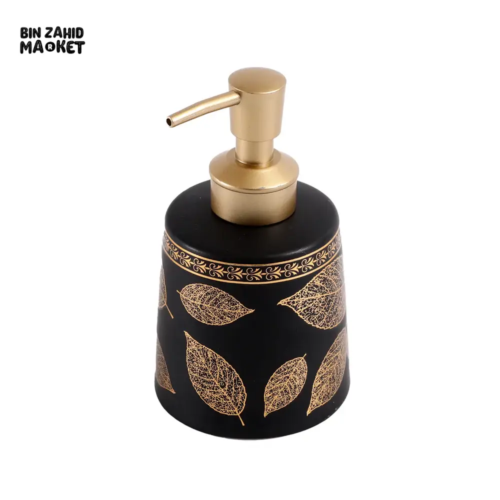 SERENITY CERAMIC SOAP & LOTION DISPENSER ELEGANT BATHROOM COUNTERTOP ACCESSORY - Image 5