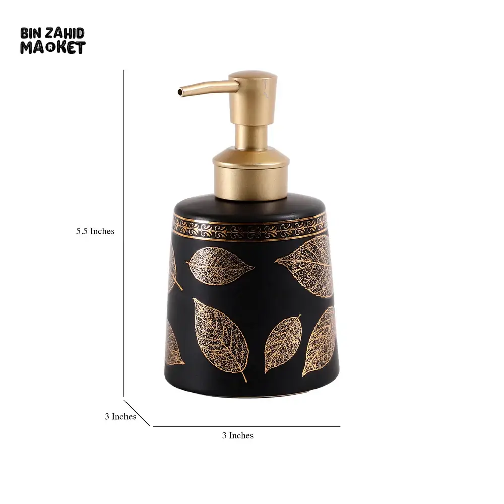 SERENITY CERAMIC SOAP & LOTION DISPENSER ELEGANT BATHROOM COUNTERTOP ACCESSORY - Image 6
