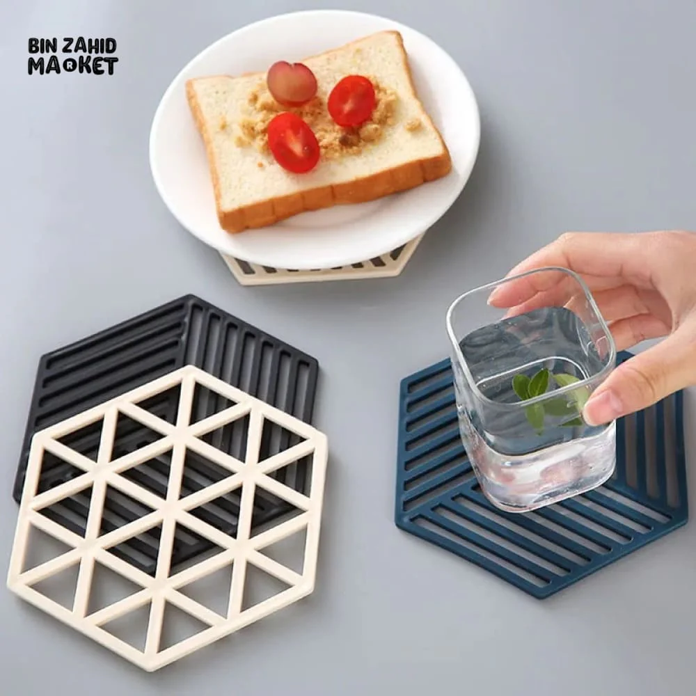 SET OF 4 HEAT RESISTANT NON SLIP COASTER - Image 2