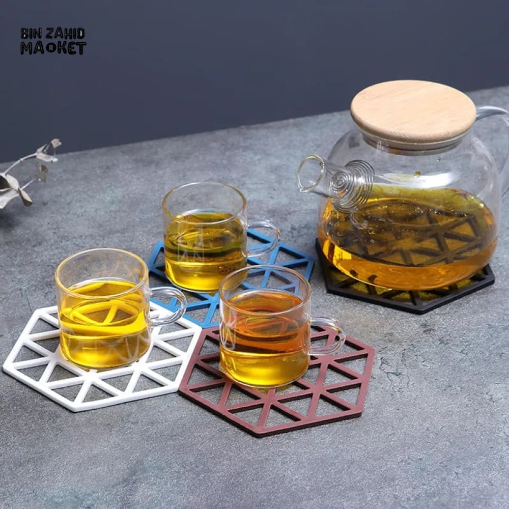 SET OF 4 HEAT RESISTANT NON SLIP COASTER - Image 7