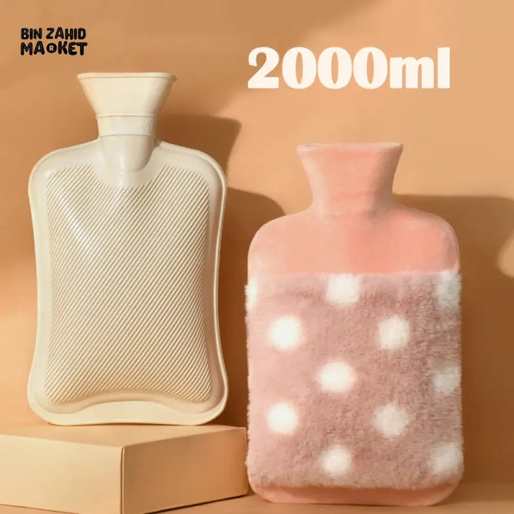 SILICONE HOT WATER BAG WITH POUCH – 2000ML LEAKPROOF WARMING BOTTLE - Image 7