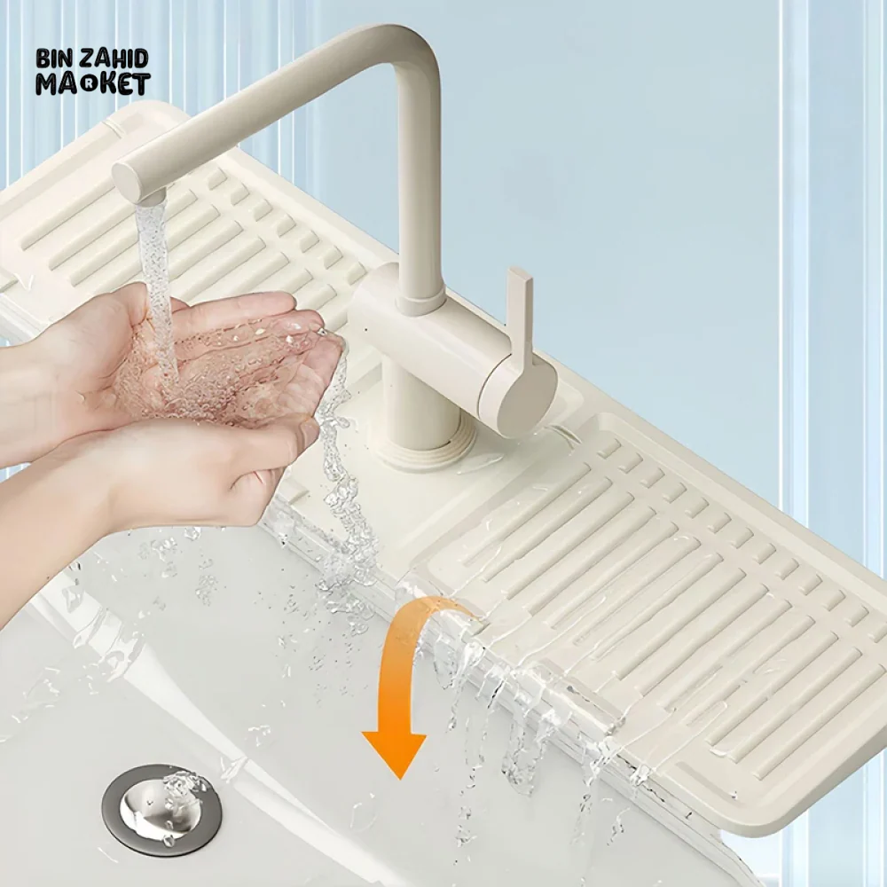 SILICONE SINK WATER BAFFLE SOAP TRAY AUTO DRAIN BATHROOM KITCHEN ACCESSORIES - Image 10
