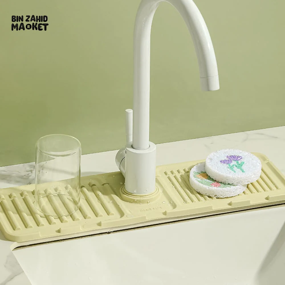SILICONE SINK WATER BAFFLE SOAP TRAY AUTO DRAIN BATHROOM KITCHEN ACCESSORIES - Image 4