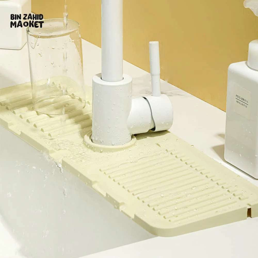 SILICONE SINK WATER BAFFLE SOAP TRAY AUTO DRAIN BATHROOM KITCHEN ACCESSORIES - Image 5