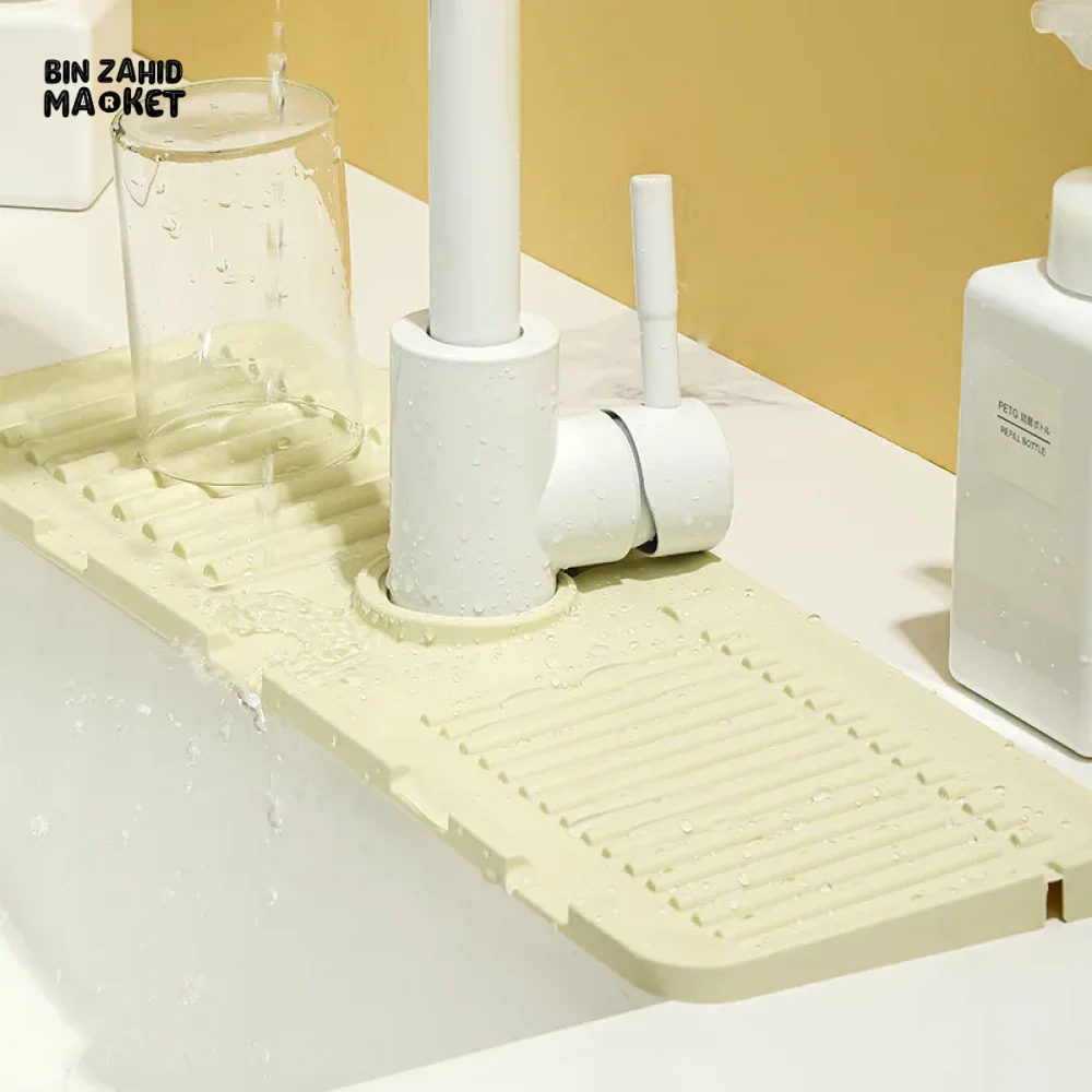 SILICONE SINK WATER BAFFLE SOAP TRAY AUTO DRAIN BATHROOM KITCHEN ACCESSORIES - Image 7