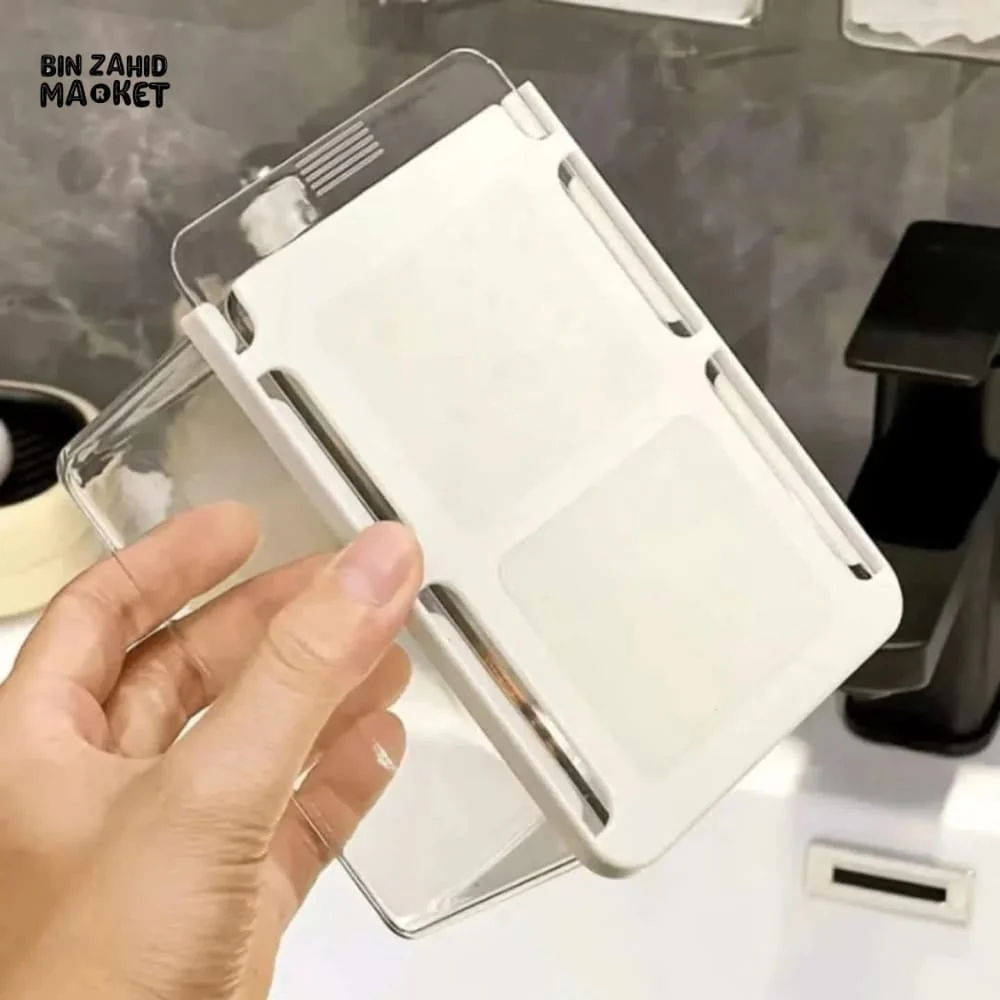 TRANSPARENT CARTOON MAKEUP COTTON STORAGE BOX WITH PULL-OUT SHELF - Image 10