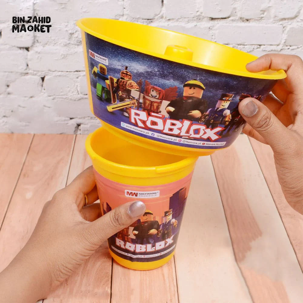 SNACKS BUCKET CUP WITH STRAW - Image 5