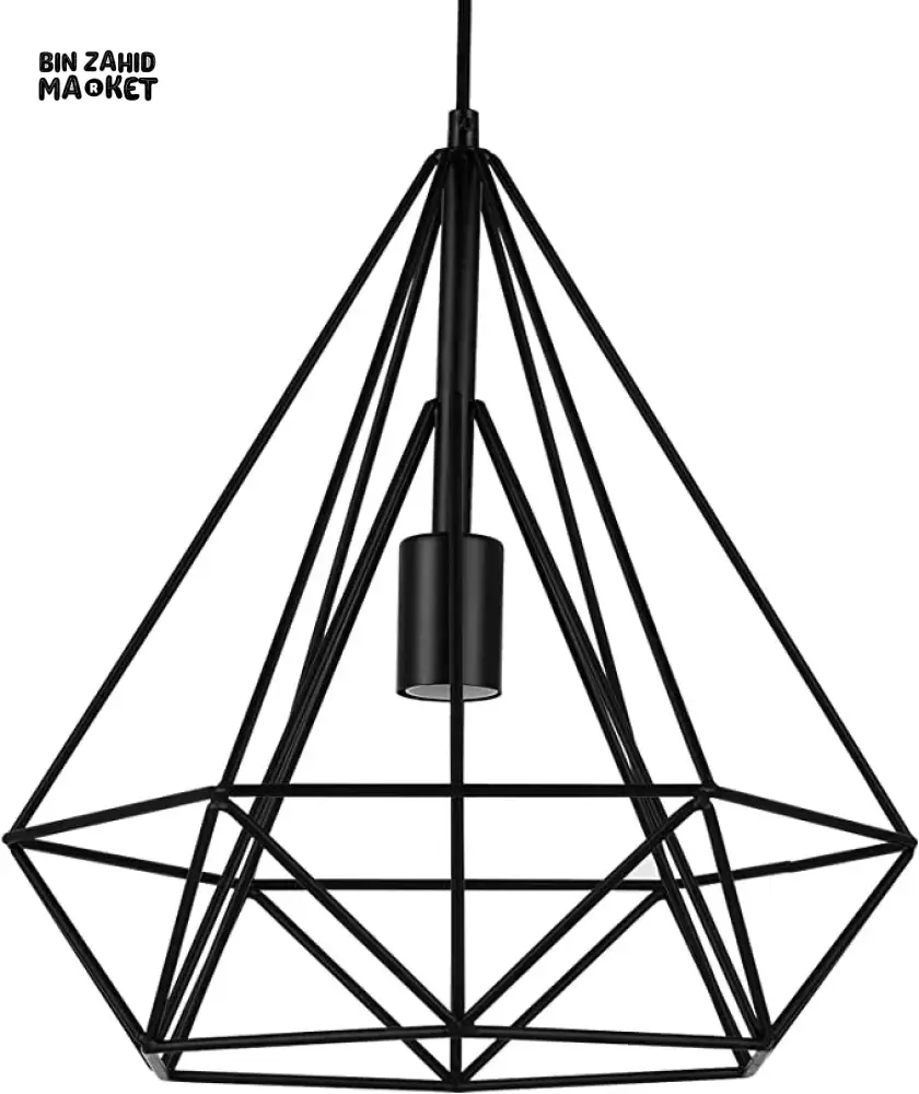 SPARKLING DIAMOND DROP PENDANT LAMP WITH VINTAGE EDISON BULB - Image 13