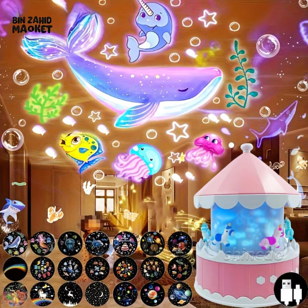 SPIN-UP GALAXY STAR PROJECTOR NIGHT LIGHT – PERFECT GIFT - Image 2