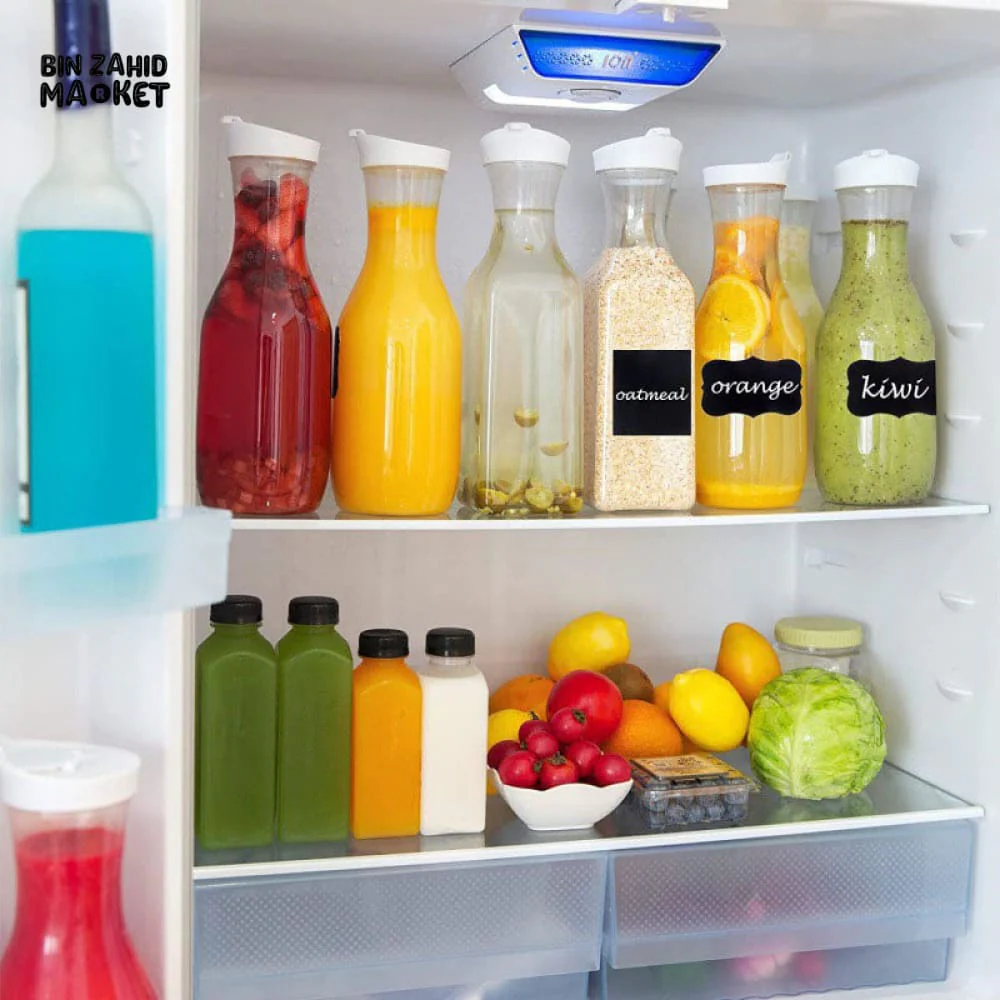 SQUARE PLASTIC JUICE & MILK BOTTLE 1.1 LITRE – FLIP LID WATER CONTAINER - Image 3