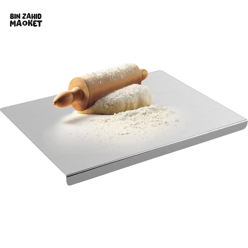 STAINLESS STEEL CHOPPING BOARD DOUBLE PANEL KITCHENWARE - 30CMX40CM - Image 6
