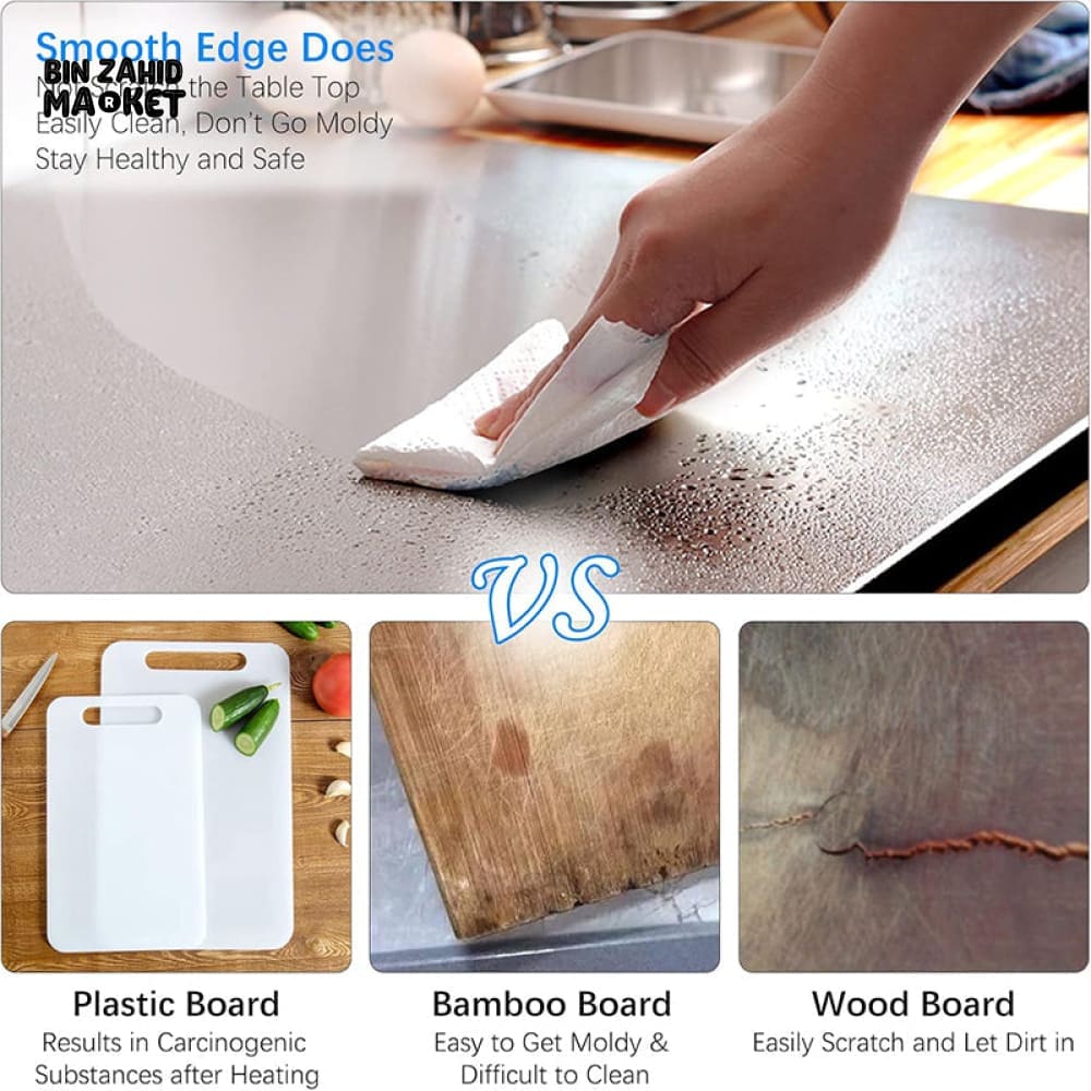 STAINLESS STEEL CHOPPING BOARD DOUBLE PANEL KITCHENWARE - 40CMX50CM - Image 10