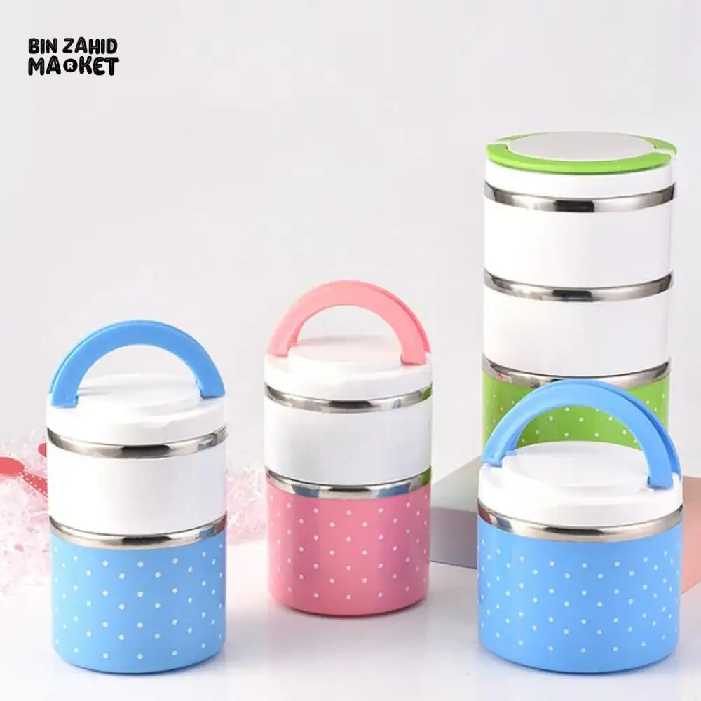 STAINLESS STEEL INSULATED LUNCHBOX – LEAKPROOF FOOD CONTAINER BENTO BOX FOR OFFICE & SCHOOL - Image 2