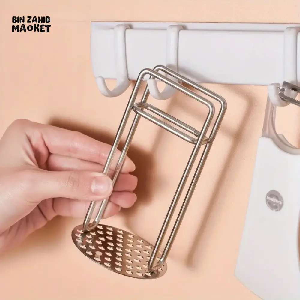 STAINLESS STEEL MANUAL POTATO MASHER – BABY FOOD SUPPLEMENT MAKER KITCHEN UTENSIL & COOKING ACCESSORY - Image 2
