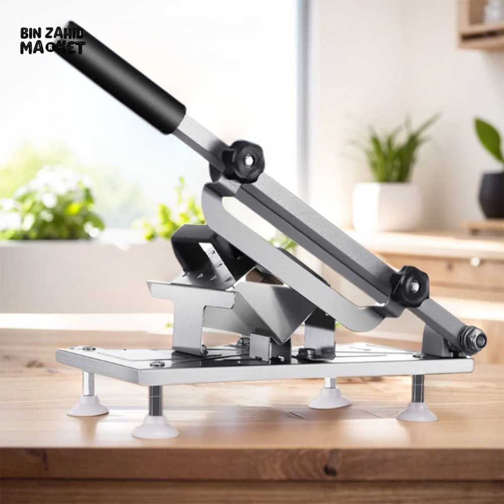 STAINLESS STEEL MEAT & VEGETABLE SLICER – ADJUSTABLE THICKNESS CUTTER FOR BEEF MUTTON FRUIT & HERBS - Image 5