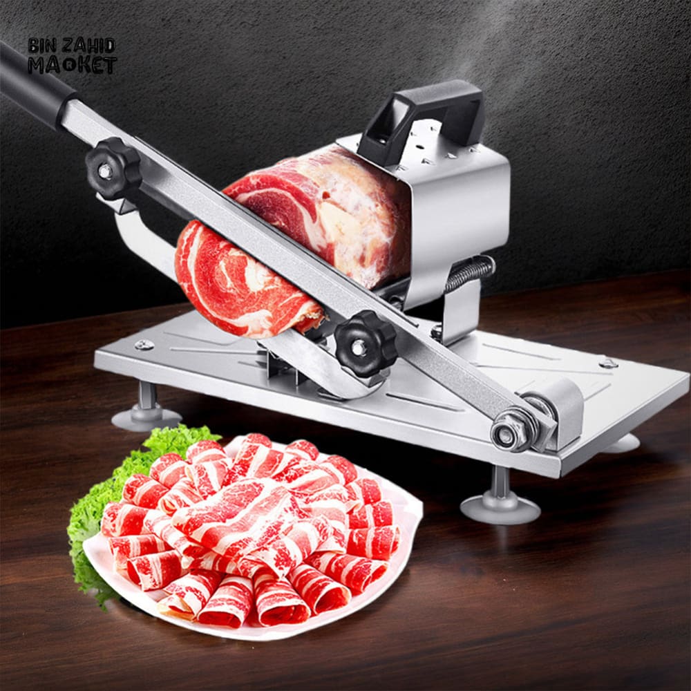 STAINLESS STEEL MEAT & VEGETABLE SLICER – ADJUSTABLE THICKNESS CUTTER FOR BEEF MUTTON FRUIT & HERBS - Image 7