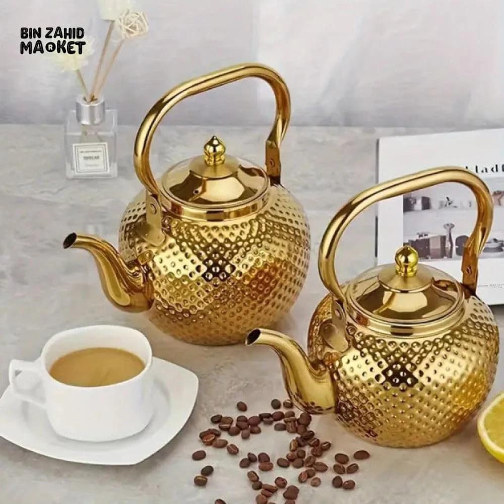STAINLESS STEEL TEA & COFFEE POT – ELEGANT & HEAT-RESISTANT TEAPOT - Image 2