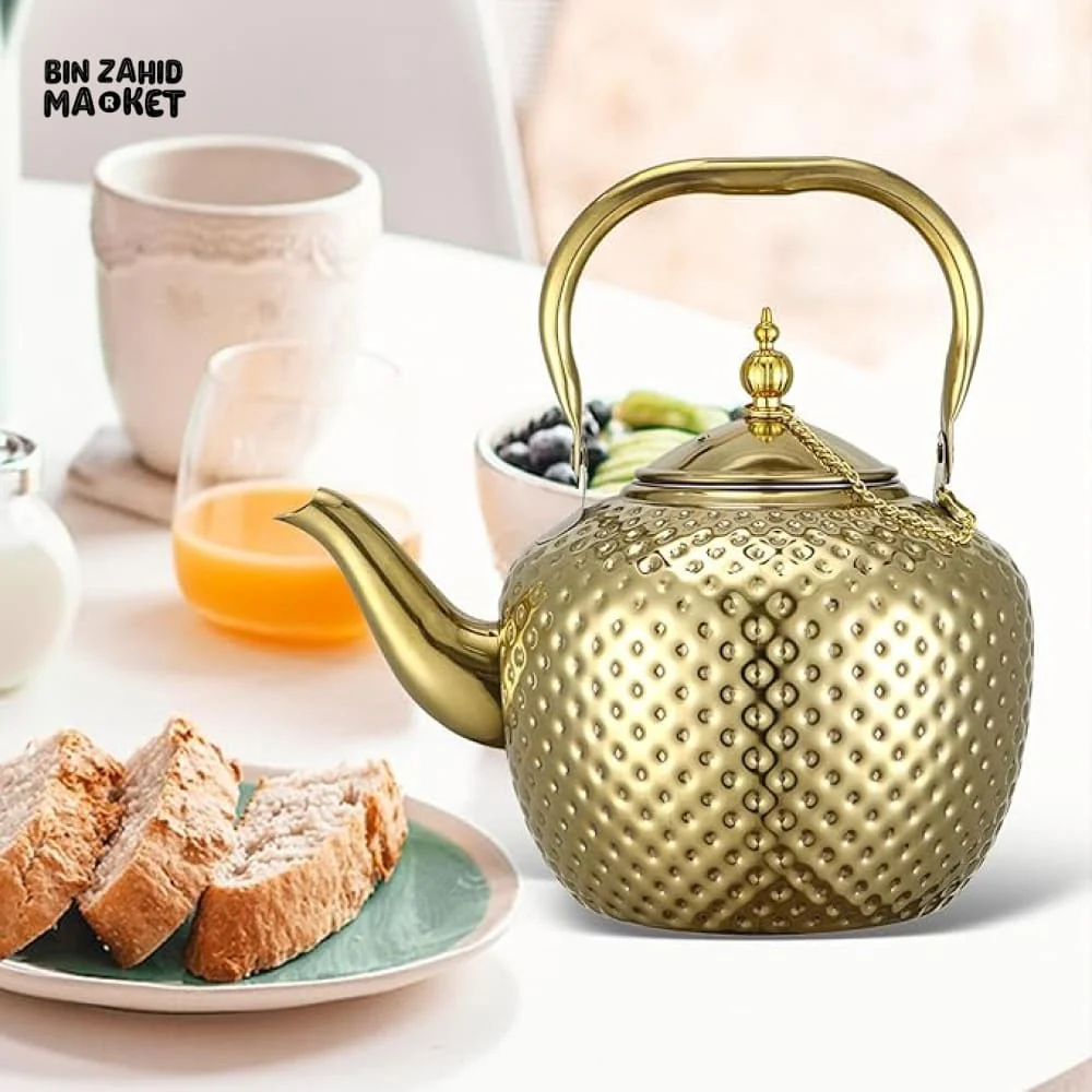 STAINLESS STEEL TEA & COFFEE POT – ELEGANT & HEAT-RESISTANT TEAPOT - Image 5