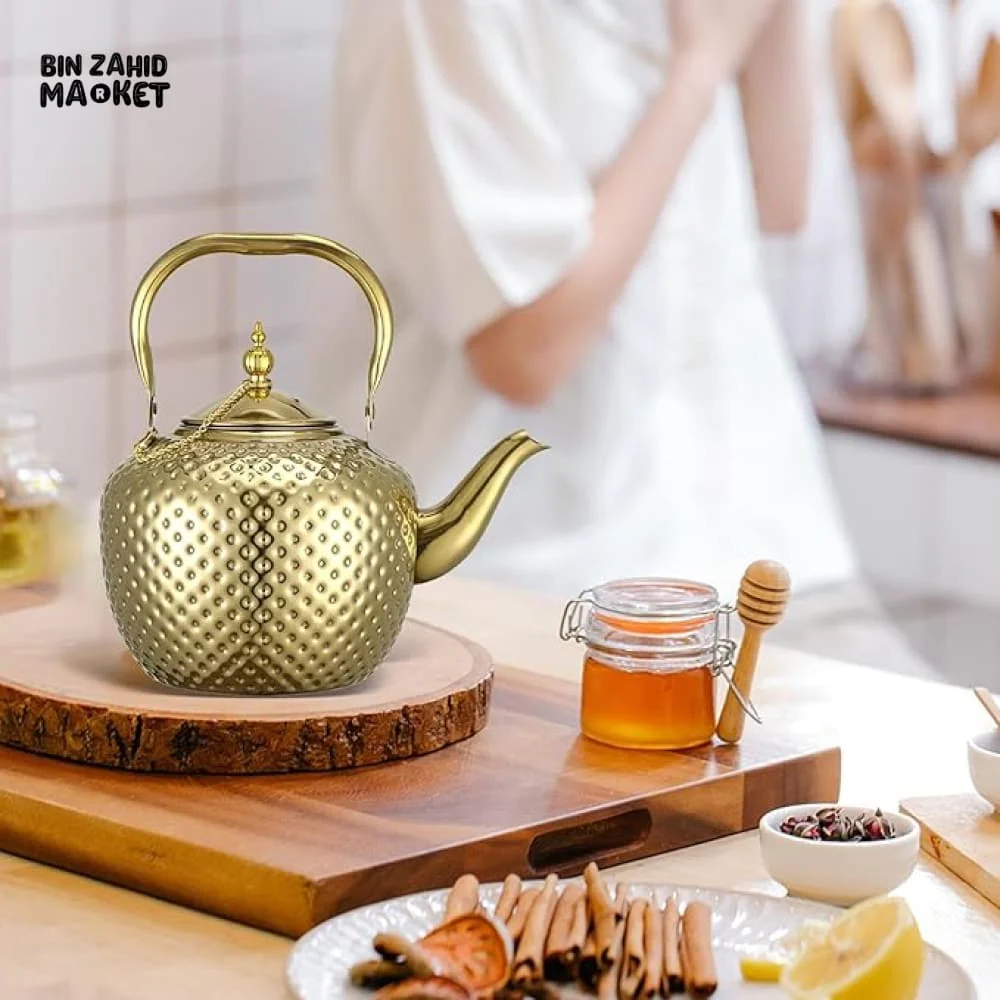 STAINLESS STEEL TEA & COFFEE POT – ELEGANT & HEAT-RESISTANT TEAPOT - Image 6