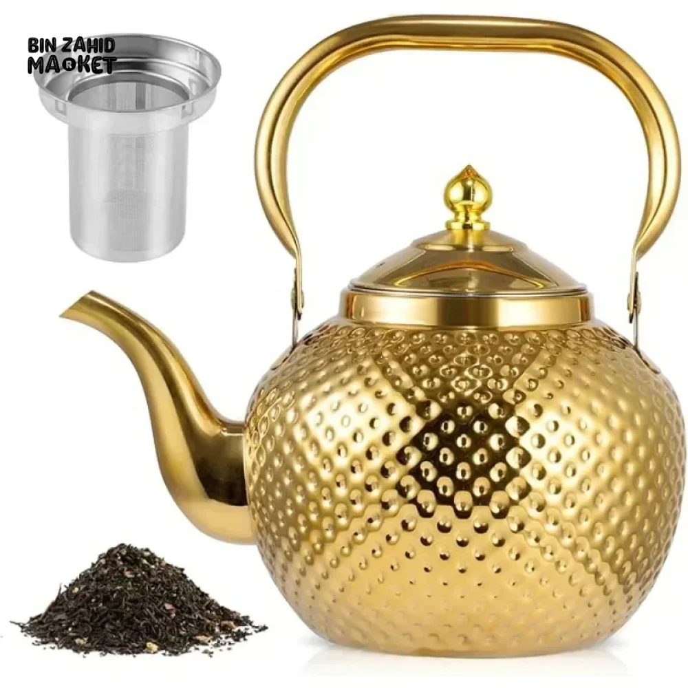 STAINLESS STEEL TEA & COFFEE POT – ELEGANT & HEAT-RESISTANT TEAPOT - Image 7