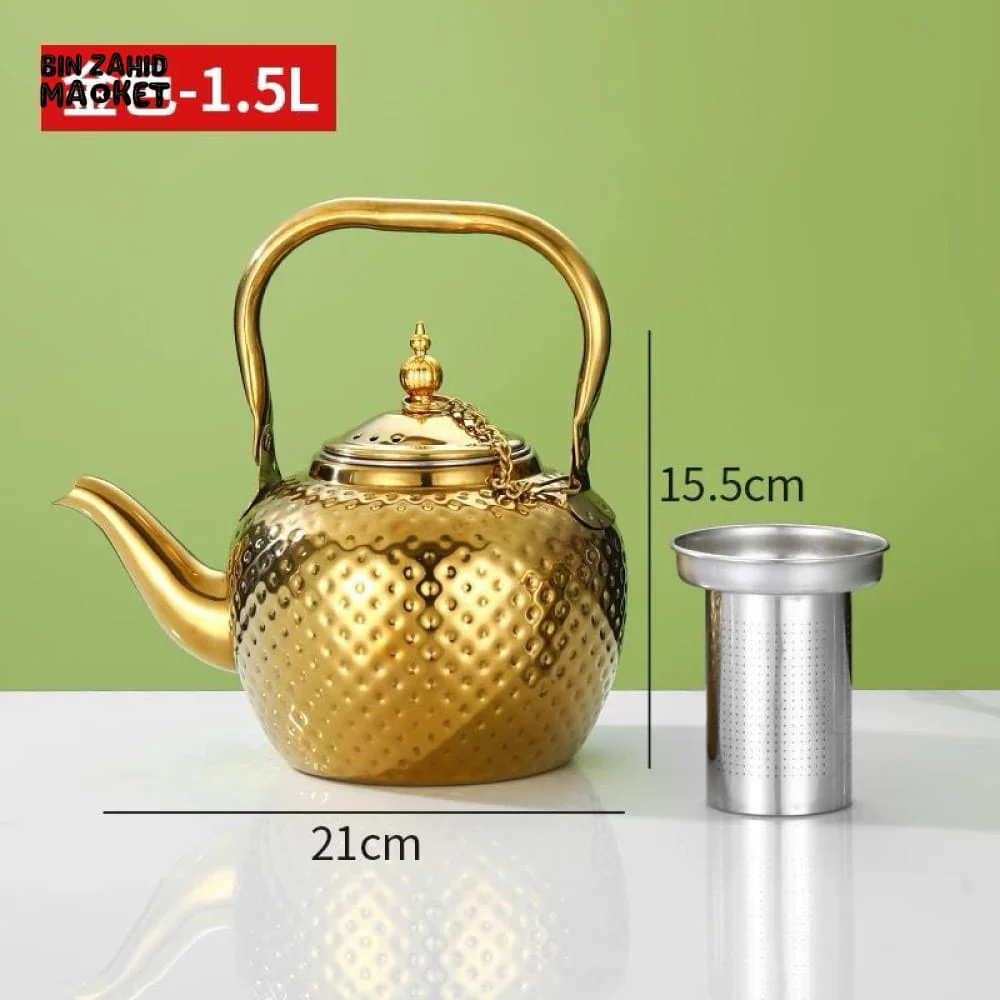 STAINLESS STEEL TEA & COFFEE POT – ELEGANT & HEAT-RESISTANT TEAPOT - Image 9