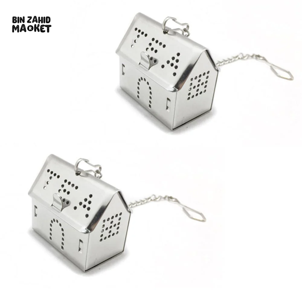 STAINLESS STEEL TEA STRAINER – HOUSE-SHAPED TEA FILTER EGG, DURABLE SILVER INFUSER FOR LOOSE LEAF TEA PERFECT FOR TEA LOVERS FRIENDS & FAMILY - Image 2