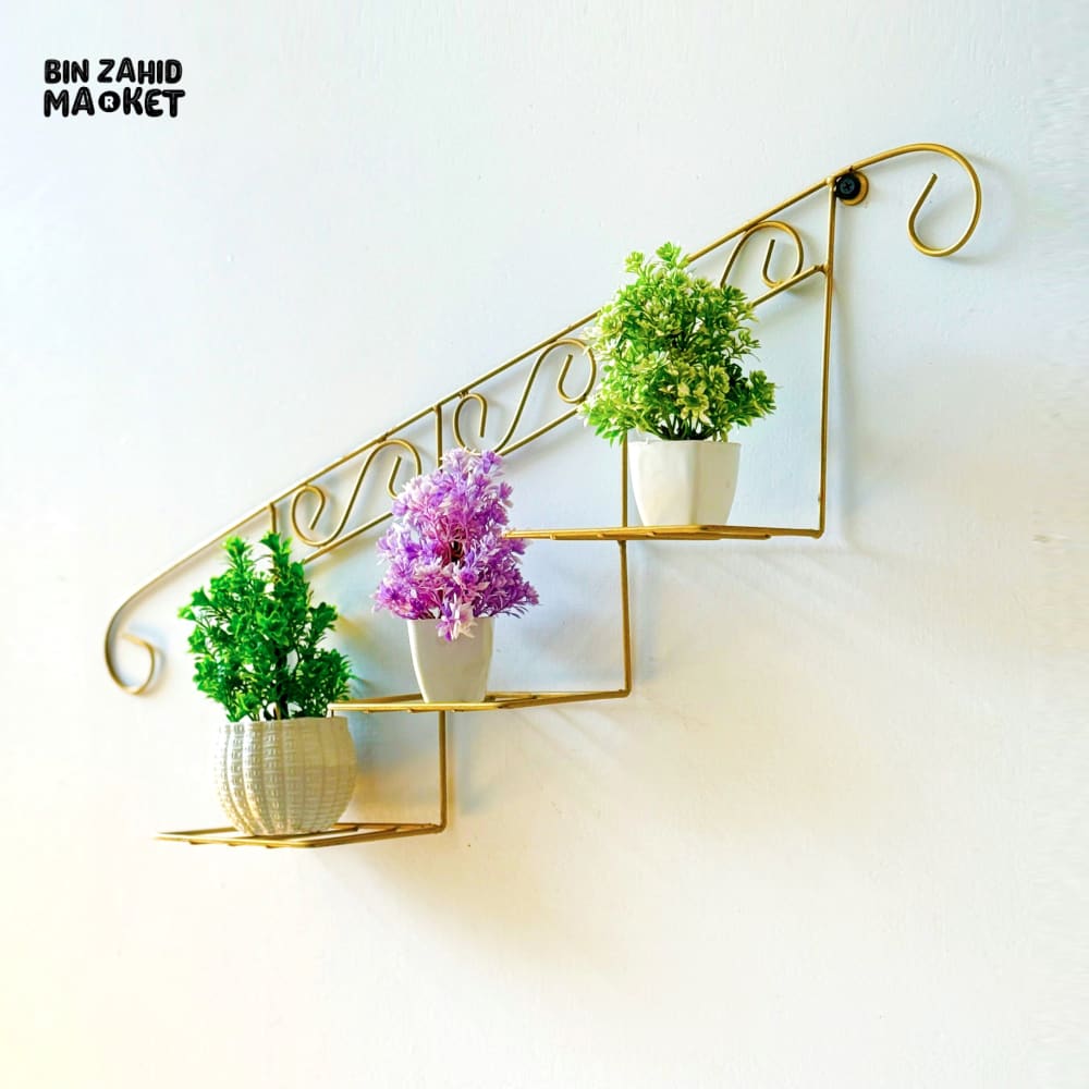 STAIRCASE FLORAL DISPLAY WALL BASKET - Image 4