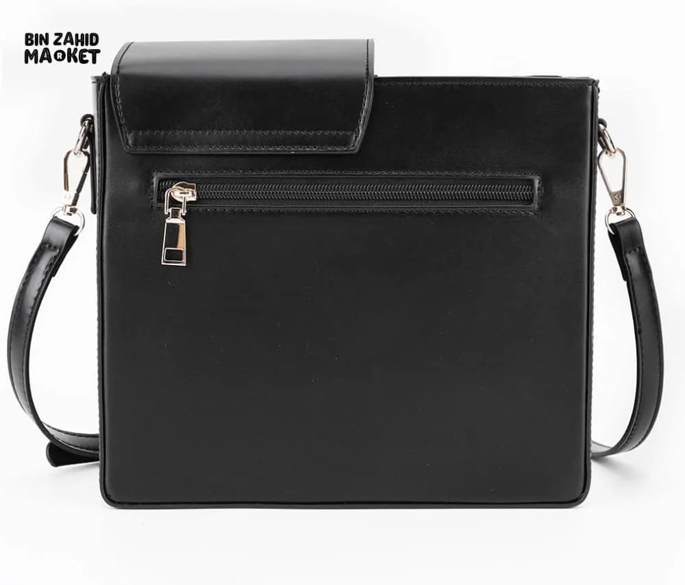 TUMBLERS CROSSBODY BAG – STYLISH PORTABLE ADJUSTABLE STRAP - BLACK - Image 4