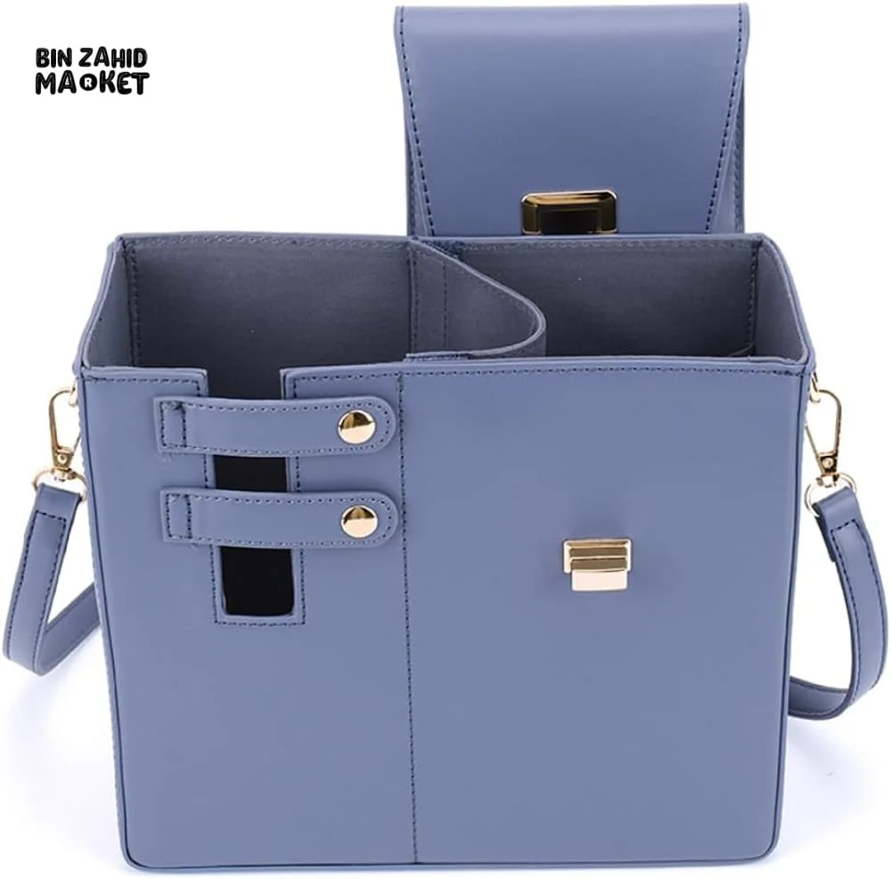 TUMBLERS CROSSBODY BAG – STYLISH PORTABLE ADJUSTABLE STRAP - BLUE - Image 5