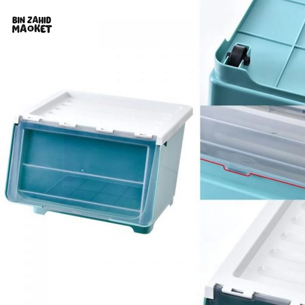 STORAGE BOX FRONT OPENING THICKENED KIDS ORGANIZER SNACKS STORAGE CABINET - Image 10